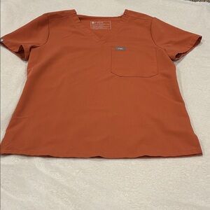 FIGS Catarina Scrub Tops for Women Size XS; Color: Orange